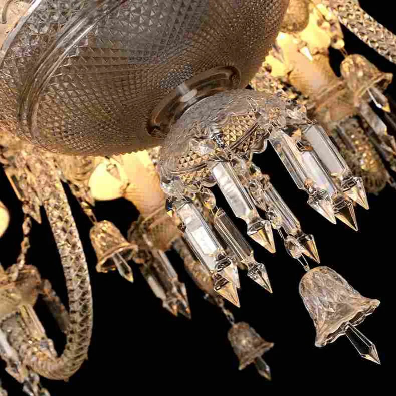 ROYAL CREST 6LS CHANDELIER CRM