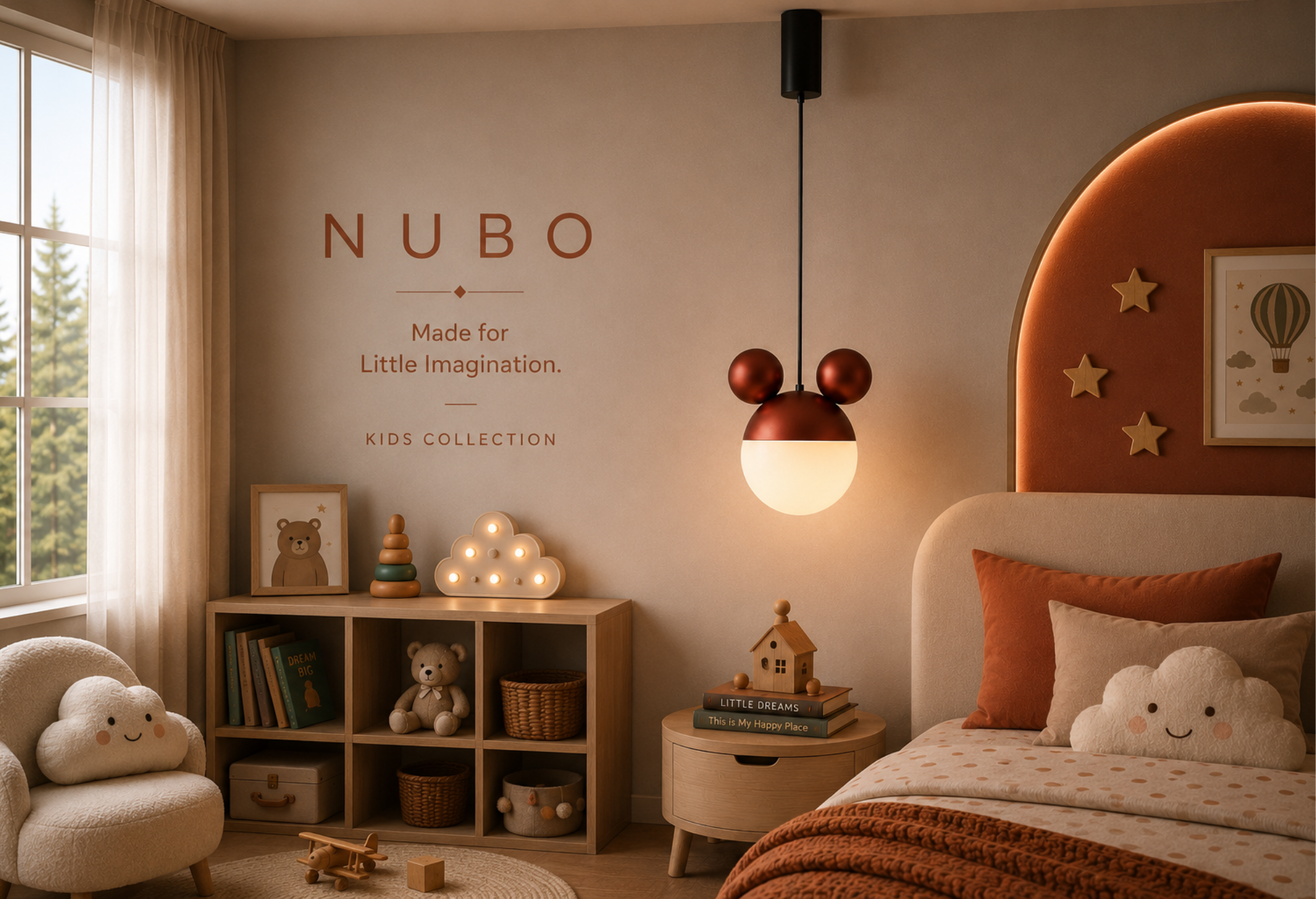 Nubo Hanging Light Mighty Red