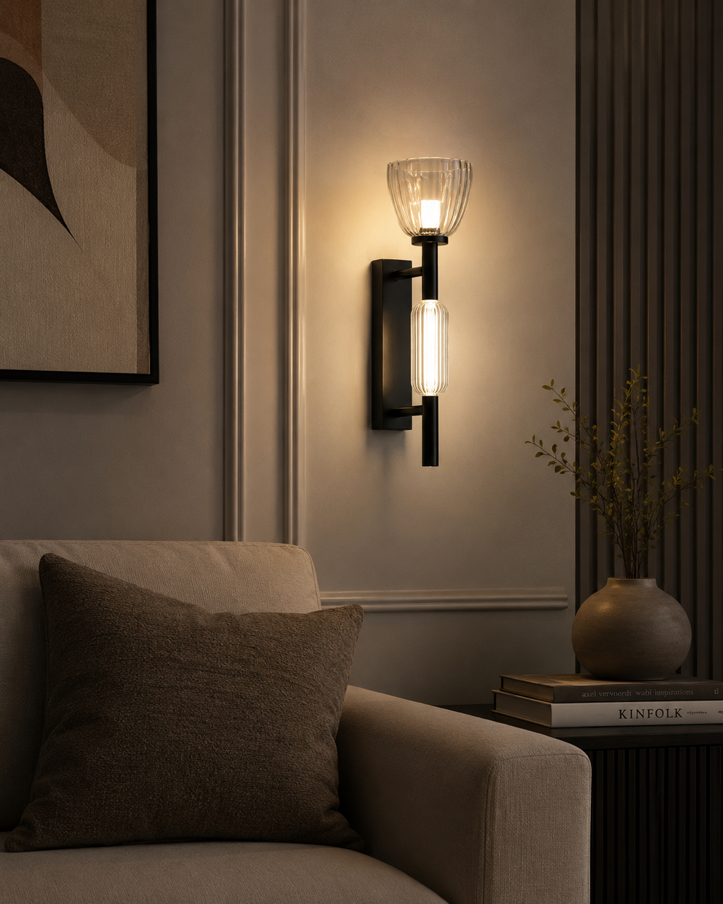 Monarch Wall Light Black