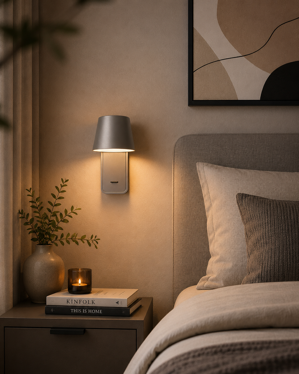 Aura Wall Lamp Stone Grey