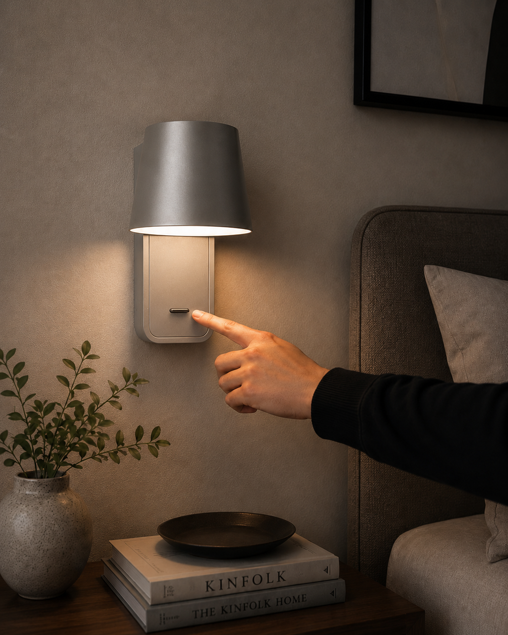 Aura Wall Lamp Stone Grey
