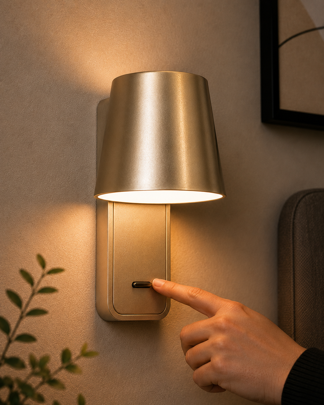Aura Wall Lamp Champagne Gold