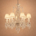 ROYAL CREST 6LS CHANDELIER CRM