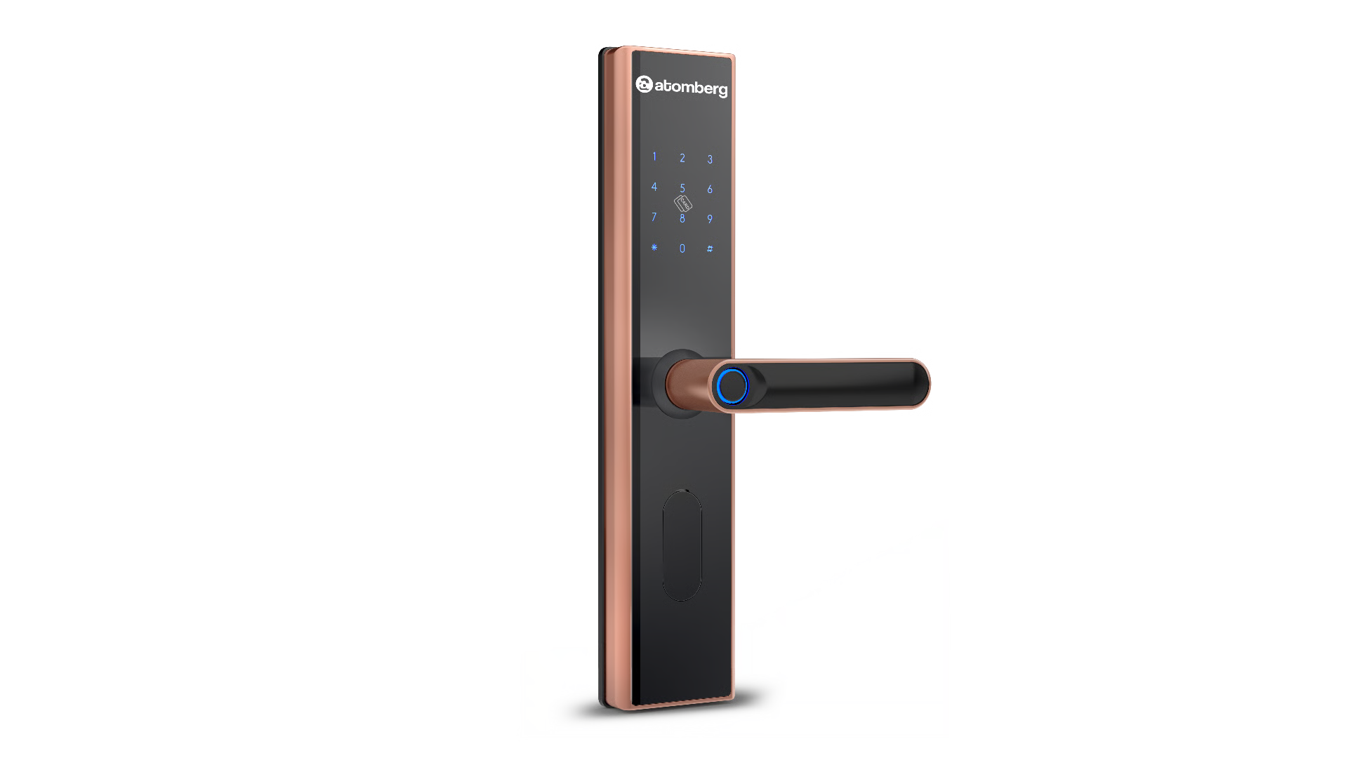 Atomberg SL 1 Smart Door Lock | Rose Gold | 6-Way Unlocking