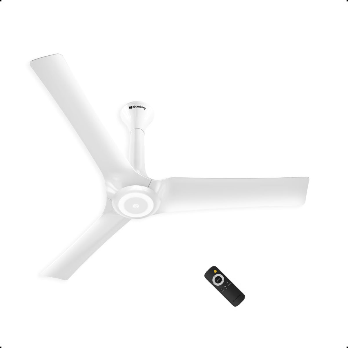 Atomberg Aris Starlight 1200mm BLDC Ceiling Fan | IoT & Remote Control | LED Underlight | 3 Colour Options | Marble White