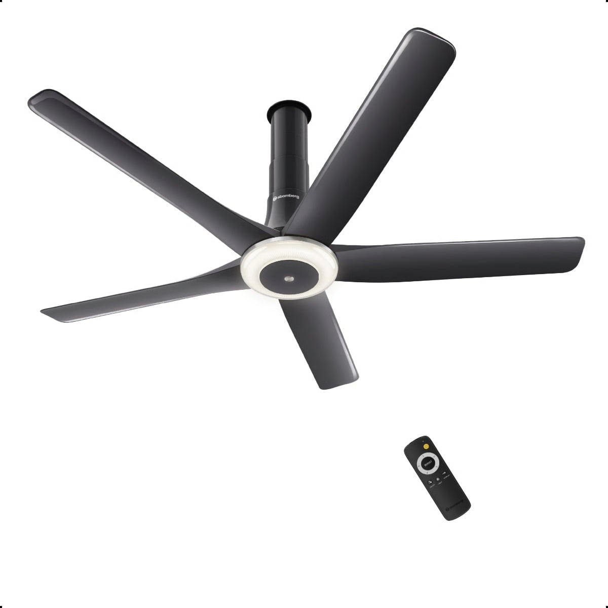Atomberg Emperion Magna Smart 1280mm BLDC Ceiling Fan | Newly Launched | Remote Operated | BEE 5 Star Rated | Lava Grey (Gloss Metallic)