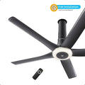 Atomberg Emperion Magna Smart 1280mm BLDC Ceiling Fan | Newly Launched | Remote Operated | BEE 5 Star Rated | Lava Grey (Gloss Metallic)