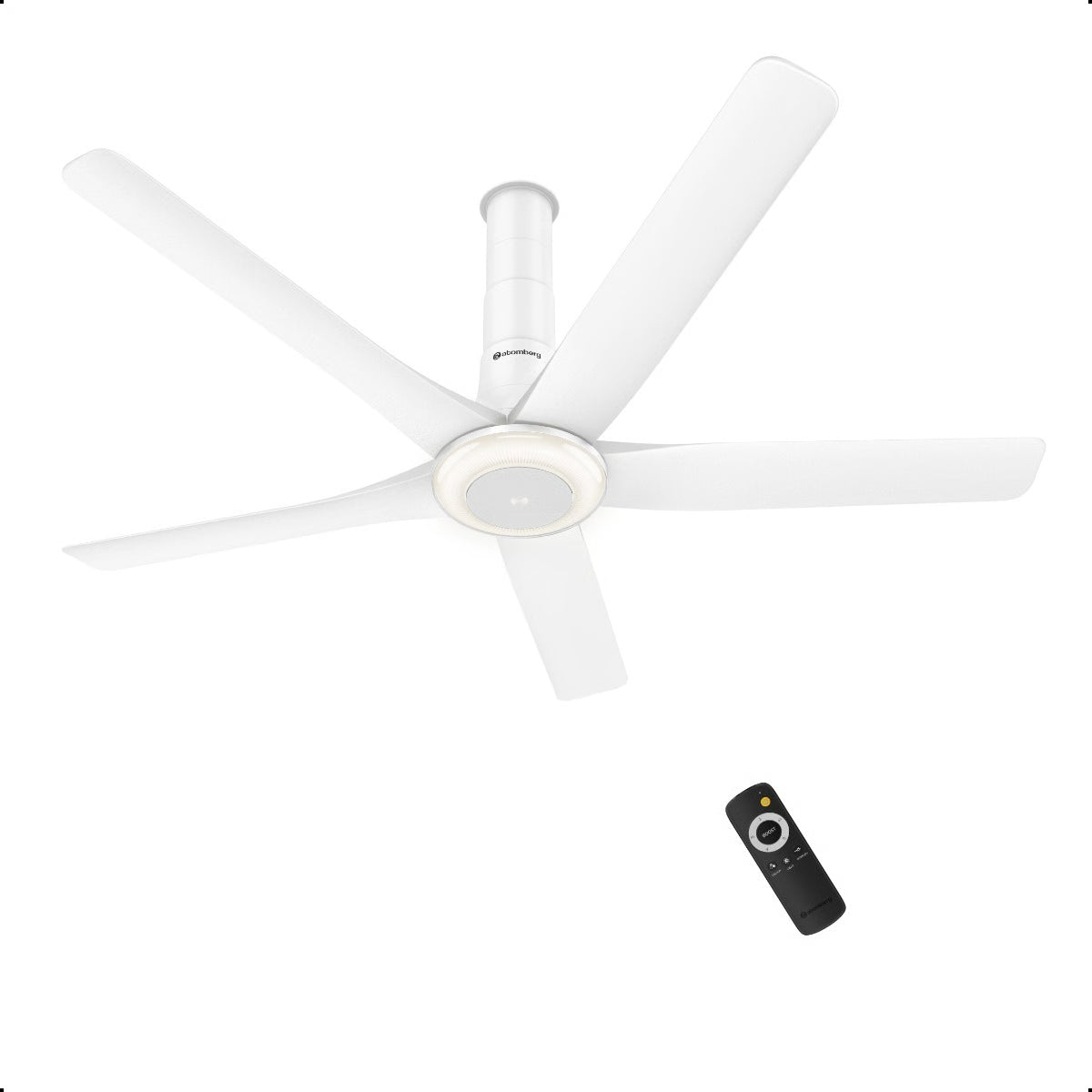 Atomberg Emperion Magna Smart 1280mm BLDC Ceiling Fan | Newly Launched | Remote Operated | BEE 5 Star Rated | Pearl White (Matte Metallic)