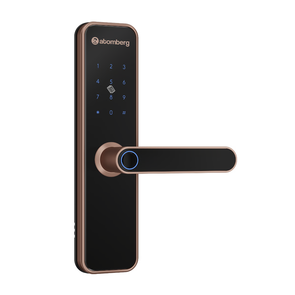 Atomberg Azhero Smart Door Lock Gold | 6-in-1 Smart Unlocking