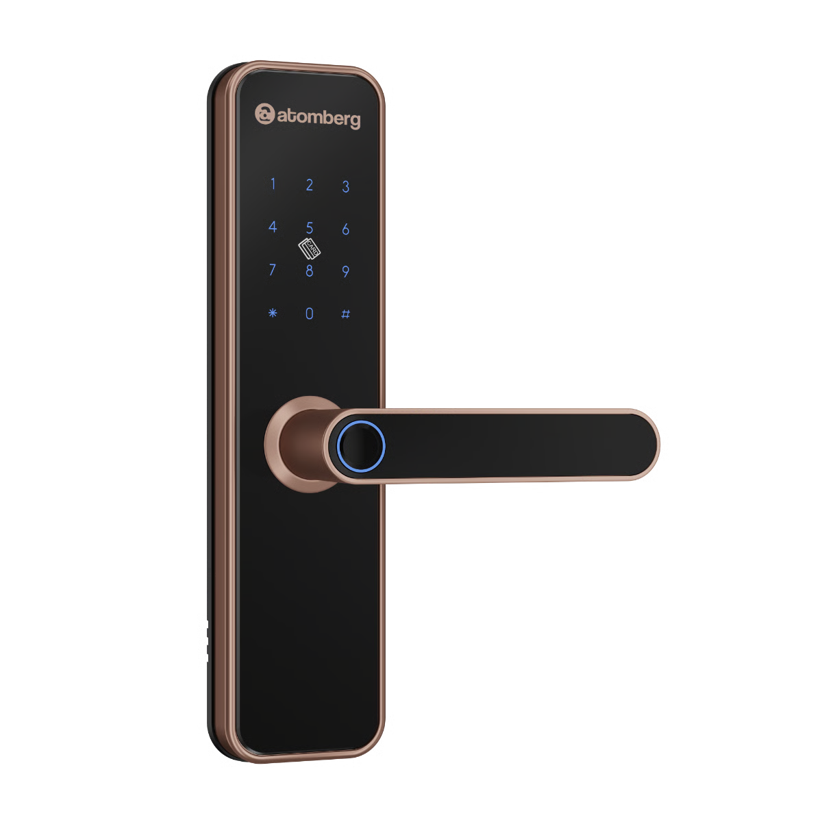 Atomberg Azhero Smart Door Lock Gold | 6-in-1 Smart Unlocking