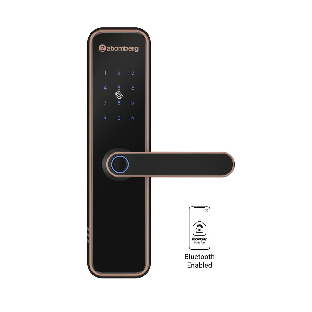Atomberg Azhero Smart Door Lock Gold | 6-in-1 Smart Unlocking